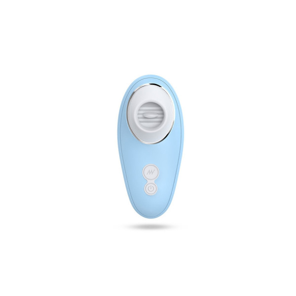 Vibromasseur bleu à langue vibrante pour cunnilingus 